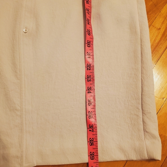 Aritzia Babaton Glen Tie Waist shirt dress. Beige. Size S. Collar. - Picture 8 of 10